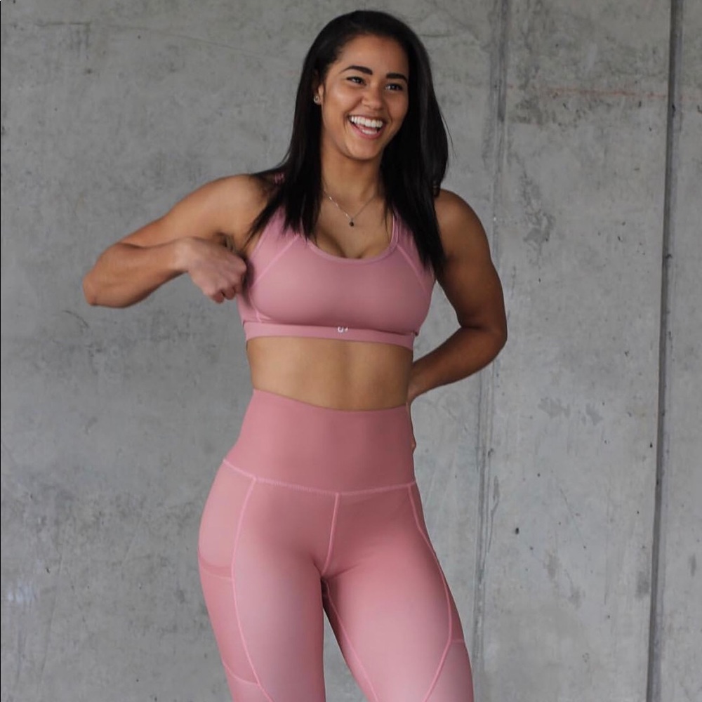 Rose Gold CurvesNCombatboots Squatproof Leggings
